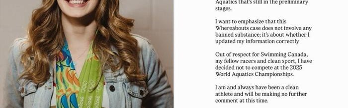 未按规定申报行踪！奥运冠军退出游泳世锦赛，恐面临长期禁赛